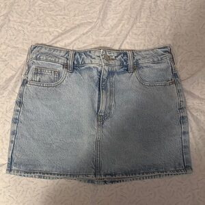 PacSun Light Blue Denim Mini Skirt